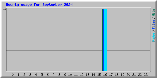 Hourly usage for September 2024