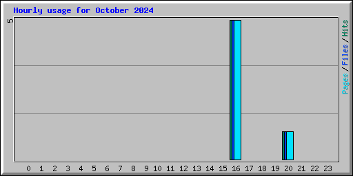 Hourly usage for October 2024
