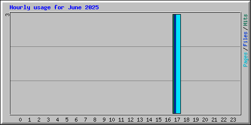 Hourly usage for June 2025