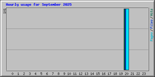 Hourly usage for September 2025